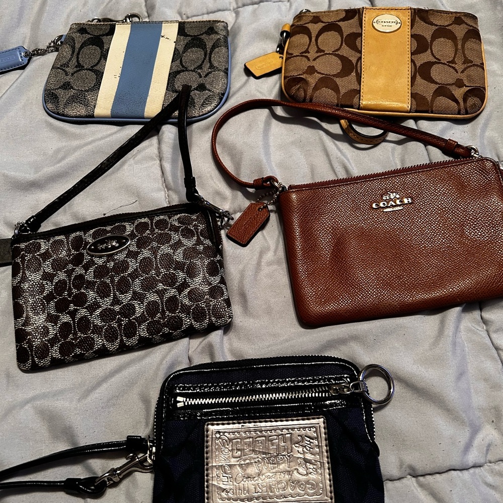 Coach Multicolor Signature Wristlet Collection